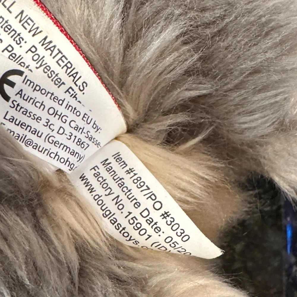 Douglas Cuddle Toys -Yorkshire Terrier Dog Plush Stuffed 11” - Picture 9 of 9